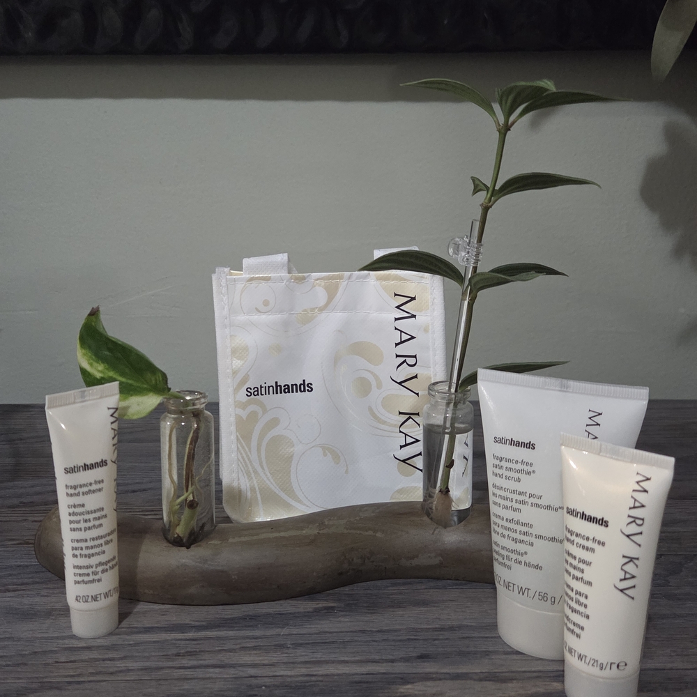 Mary Kay Satin Hands Mini Set Fragrance Free Limited Edition DISCONTINUED